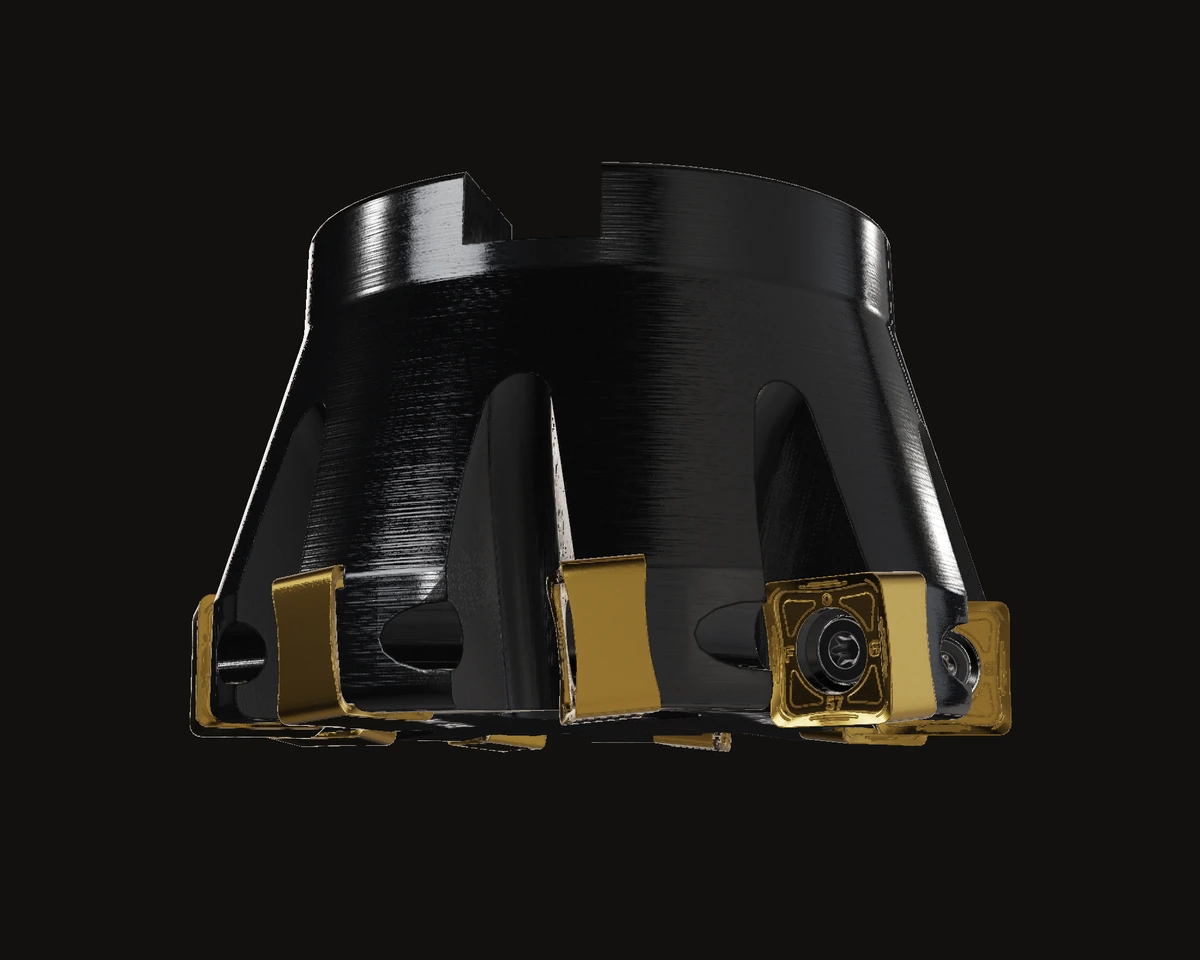 Assembled milling cutter — interactive 3D preview
