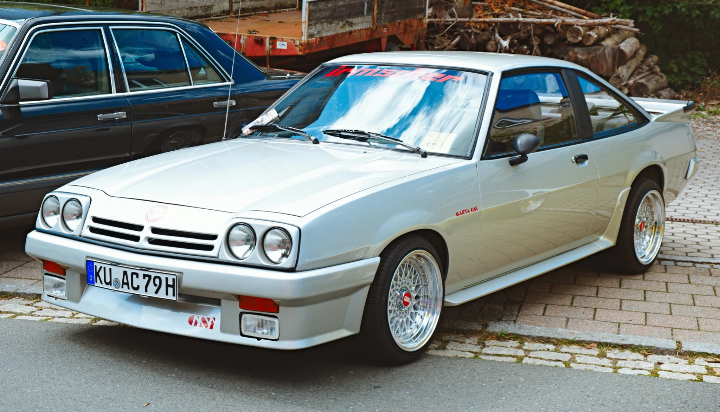 Opel Manta GSi with polished BBS wheels