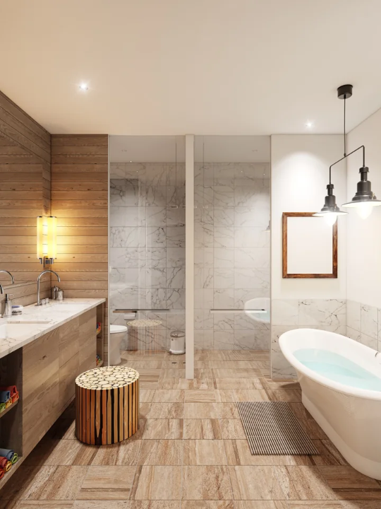 Bathroom / Natural materials
